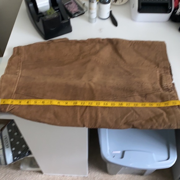 Harley Davidson Tan Suede Leather Pencil Skirt - Picture 11 of 11